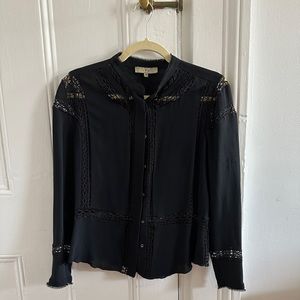 Iro women’s black blouse.  Fitted lovely shape. Good condition.